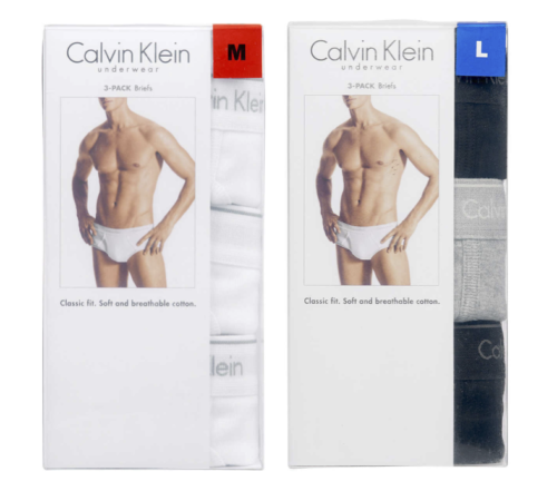 Calvin Klein Men's Classic Briefs (3 Pack) - ADDROS.COM